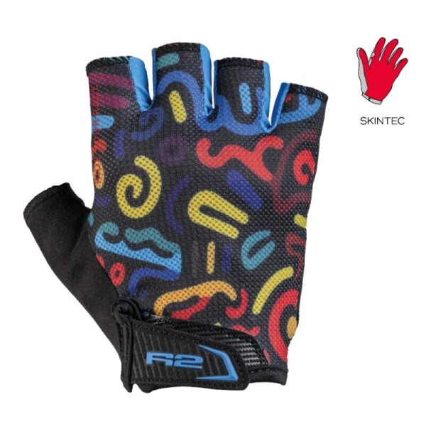 DĚTSKÉ CYKLISTICKÉ RUKAVICE R2 MISTRAL ATR65E, vel. 14Y (cílené gelové polstrování PROGEL)