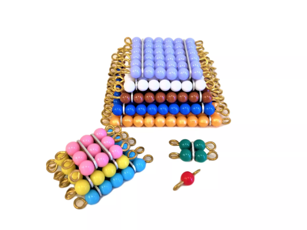 Moyo Montessori Moyo Montessori Perlové čtverce (barevné)
