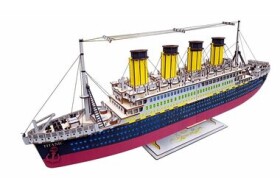 Woodcraft Dřevěné 3D puzzle Titanic