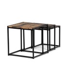 Konferenční stolek 45x45cm, mdf, hnědá, AF-3003 OLW