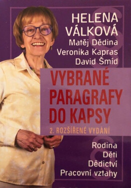 Vybrané paragrafy do kapsy - Rodina, děti, dědictví, pracovní vztahy