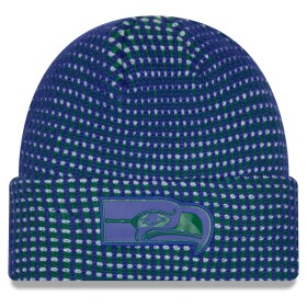 New Era Pánská zimní čepice Seattle Seahawks NFL 2026 Sideline Cold Weather Throwback Cuffed
