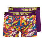 Pánské boxerky 2 pack 42621 Spin - HENDERSON vícebarevná 3XL