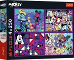 Puzzle Příhody Mickeyho Mouse a přátel/4x250 dílků