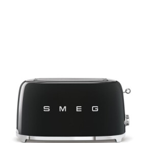 Smeg TSF02BLEU, toustovač / topinkovač, 4 toasty, 6 úrovní opékání, zásuvka na drobky, styl. 50. let, černý