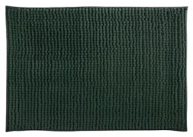 MSV Koupelnová předložka CHENILLE tmavě zelená / mikrovlákno / protiskluzová / 40 x 60 cm