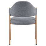 Jídelní židle, šedá, látka, DCL-F4062 GREY2