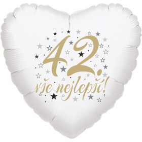 42. narozeniny balónek srdce Balobky.cz 42. narozeniny balónek srdce Balobky.cz