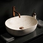REA - Umyvadlo na desku Amelia Travertine Classic 48 REA-U4210
