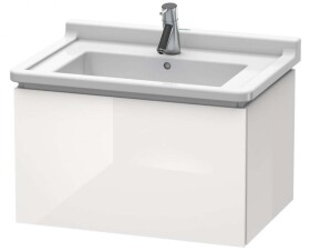 DURAVIT - L-Cube Umyvadlová skříňka 41x67x47 cm, 1 zásuvka, lesklá bílá LC616402222