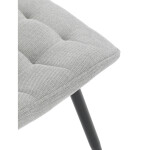 Jídelní židle, šedá, látka, HC-462 SIL2