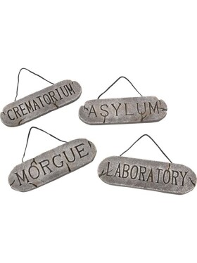 Smiffys Cedule na dveře - Halloween (4ks)