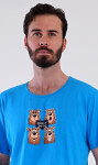 Pánské pyžamo šortky Méďa Happy zelená XXL