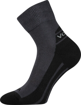 VOXX Ponožky sportovní OLIVER s jemným lemem TMAVĚ ŠEDÉ 39-42 103264