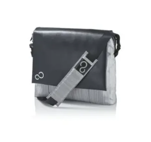 Fujitsu Messenger Bag 14" černá, šedá / Brašna na notebook / polyester / zip / 1 přihrádka (S26391-F1194-L171)