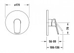 DURAVIT - DuraStyle Basic Sprchová baterie pod omítku, chrom N14210010010