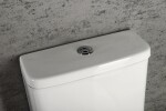SAPHO - TURKU RIMLESS WC kombi zvýšený sedák, spodní/zadní odpad, bílá PC104WR