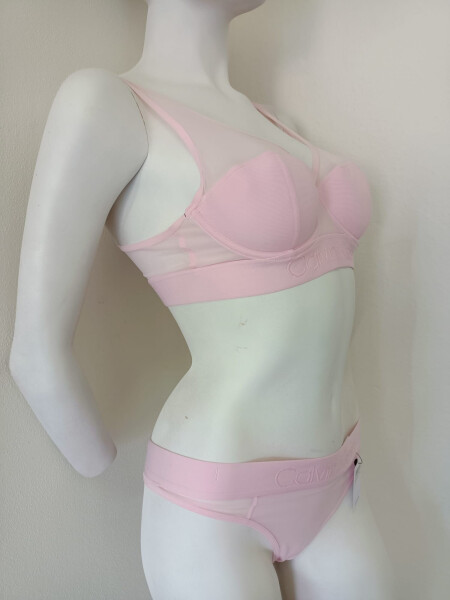 Dámské tanga QF4974E-AUY růžová - Calvin Klein M