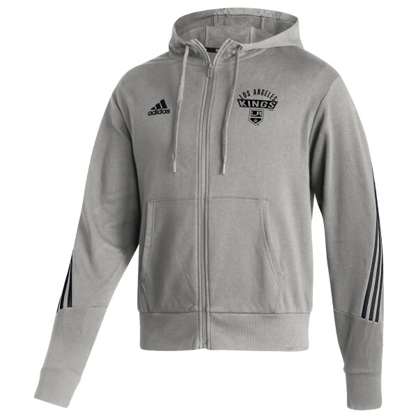Pánská mikina Los Angeles Kings NHL adidas 2021 22 Authentic Apparel Full-Zip Hoodie Velikost: S