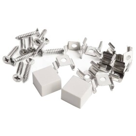 Deko Light 930531 Montageset für D Flex Line 10,0 x 10,0 mm Montážní sada, nerezová ocel, 1 ks