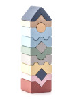 CUBIKA Pastel 16099 Věž XI - dřevěná skládačka 12 dílů