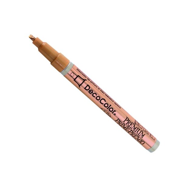 Vysoce lesklý lakový popisovač Marvy Deco Color Premium 250 - seříznutý hrot, měděný