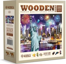 WOODEN CITY Dřevěné puzzle Noční New York