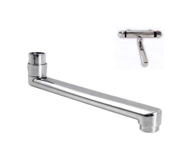 Ramínko pro termostatickou baterii, 215mm, rovné, chrom, BALLETTO