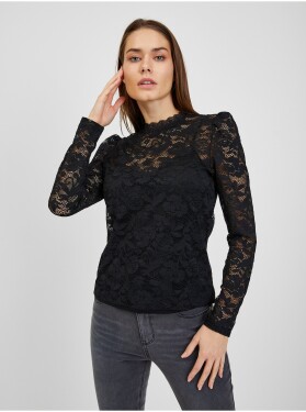 Černé dámské krajkované tričko ORSAY - Dámské