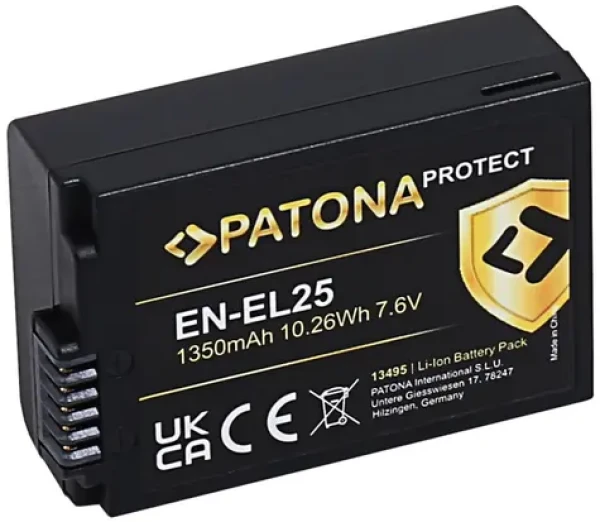 PATONA EN-EL25 1350mAh / Baterie / Li-Ion / Protect / pro Nikon Z50, Z fc, Z30 (PT13495)