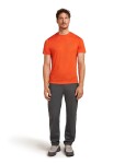 ICEBREAKER Mens 125 Cool-Lite Sphe SS Tee Trail, Fervid (vzorek) velikost: M