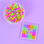 Korálky zažehlovací v mini balení, 1000ks - průhledné