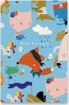 SHKOLYARYK Poznámkový sešit A6 Blue 1ks (mix) / Formát: A6 / Počet stránek: 80 / Čtverečkovaný (07018)