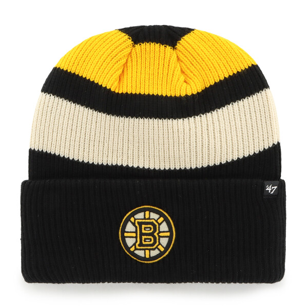 47 Brand Pánská zimní čepice Boston Bruins NHL Clubhouse Jennings ’47 Cuff Knit