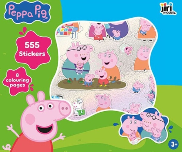 Prasátko Peppa - 555 samolepek