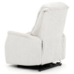 Polohovací křeslo, elektrické zabudované ovládání, béžová, látka, TV-Q8575 CRM2