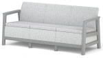 KETER SCANDI LINEA 3 SEATER SOFA - Ash grey/Storm grey
