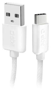 SBS USB-C - USB-A šedá / Kabel / 10 W / opletený / 1,5 m