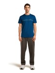 ICEBREAKER Mens Mer 150 Tech Lite SS Tee Range Stripes, Atlantis velikost: XL