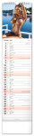 Nástěnný kalendář vázankový/kravata 2026 NOTIQUE - Spicy Girls, 12 x 48 cm