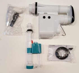 AQUALINE - Splachovací mechanismus s keramickou páčkou, spodní napouštění 1/2", chrom NDAK107-2