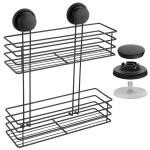 Košík rovný dvojitý. Černý ch.gavi-kpl2-blk