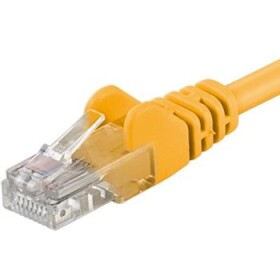 PremiumCord UTP CAT5E 1.5m / Patch kabel / RJ45-RJ45 / žlutá (sputp015Y)