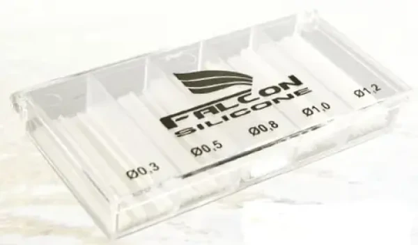 Falcon Profi / Sada silikonových bužírek / mix 5 velikostí 0,3–1,2 mm / 40 mm (9197)