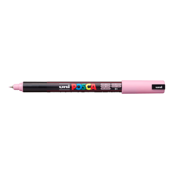 Uni Posca 1MR 0,7 mm trubičkový hrot světle růžový 51
