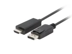 Lanberg CA-DPHD-11CC-0030-BK černá / Kabel DisplayPort na HDMI / 3 m / DP 1.1 / 1080p / 60 Hz (CA-DPHD-11CC-0030-BK)