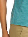 Dámské merino triko s krátkým rukávem ICEBREAKER Wmns 125 Cool-Lite Sphere III SS Tee Colour Block, Tidal Teal hthr/Tidal Teal/Cb velikost: XS