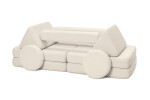 SHAPPY Dětská rozkládací pěnová pohovka SHAPPY PLAY TEDDY Barva: Soft Cream