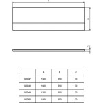 IDEAL STANDARD - Simplicity Čelní krycí panel pro vanu 1800 mm, bílá W005001