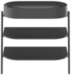 RAVAK - Yard Konstrukce s policemi pod umyvadlo, matná černá D80000D006